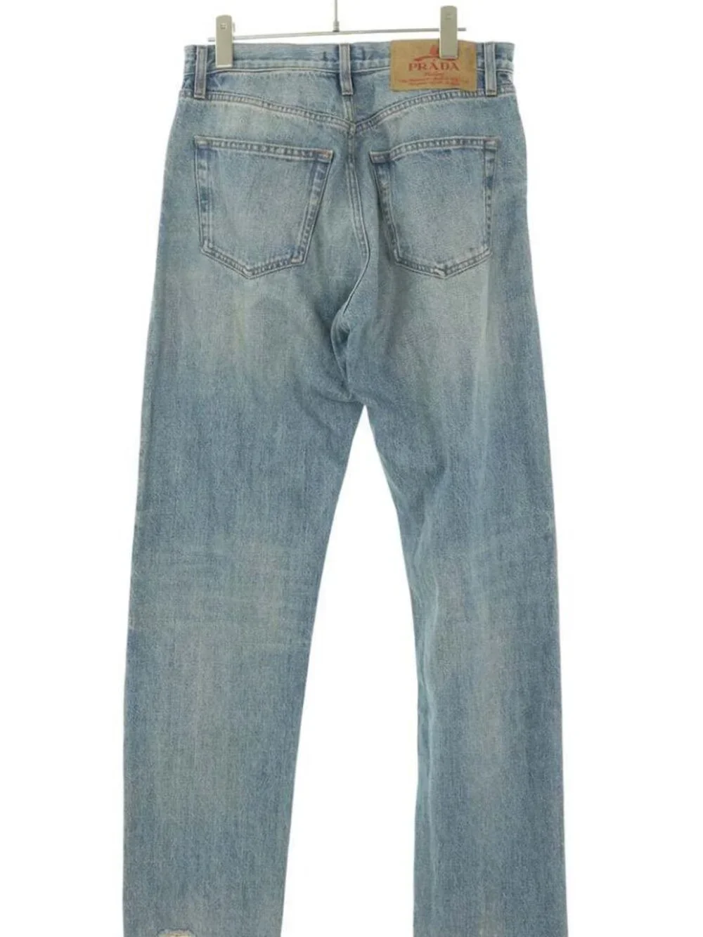 Prada Washed Straight Denim Pants 31